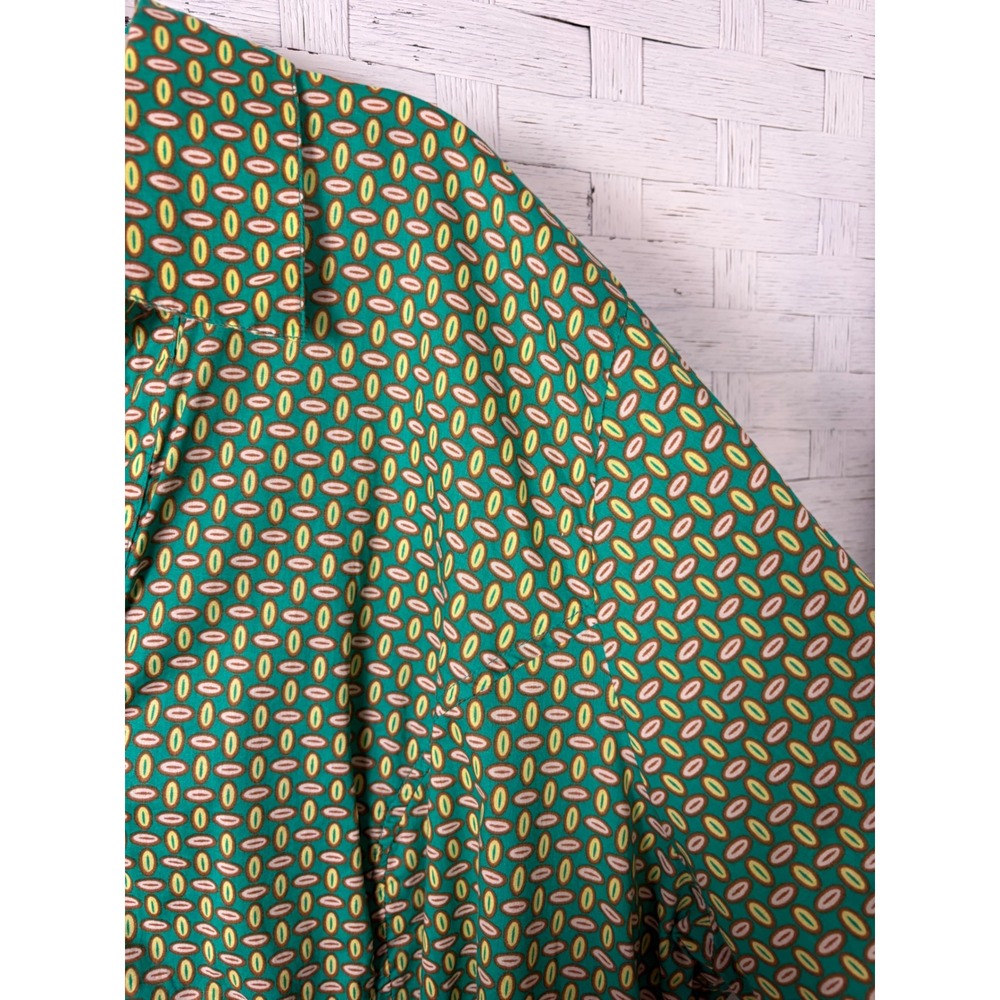 eShakti Womens Blouse Button Down lightweight 100% Cotton v-Neck Plus Size - Picture 3 of 12